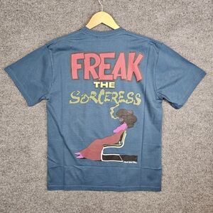  Real Bad Man "Freak Sorceress" Graphic Tee | Deep Dive Teal Blue | 100%
